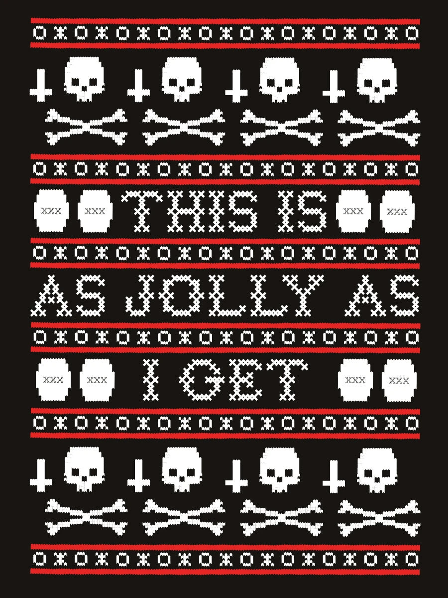 This Is As Jolly As I Get Men's Black Christmas Jumper - Image 3