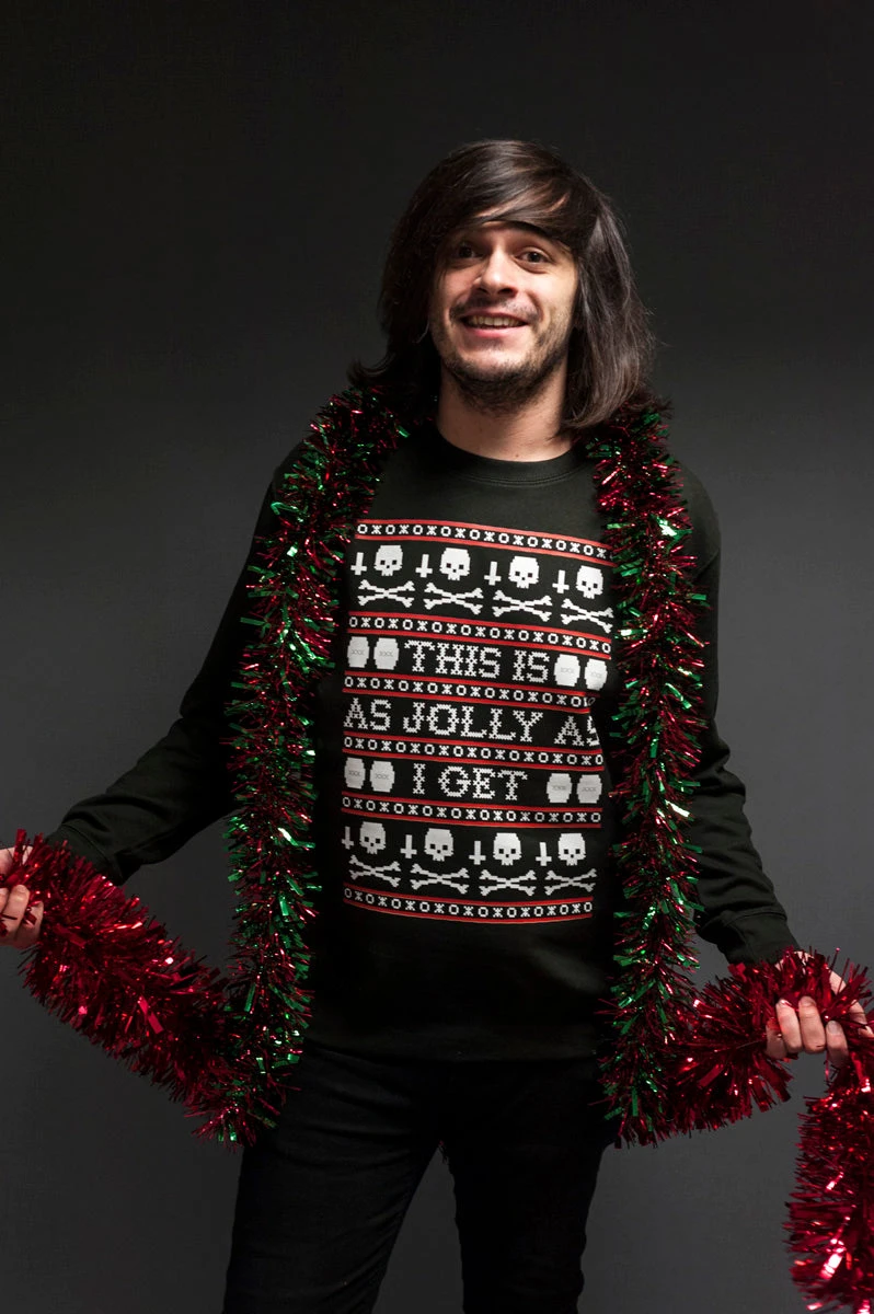 This Is As Jolly As I Get Men's Black Christmas Jumper - Image 4