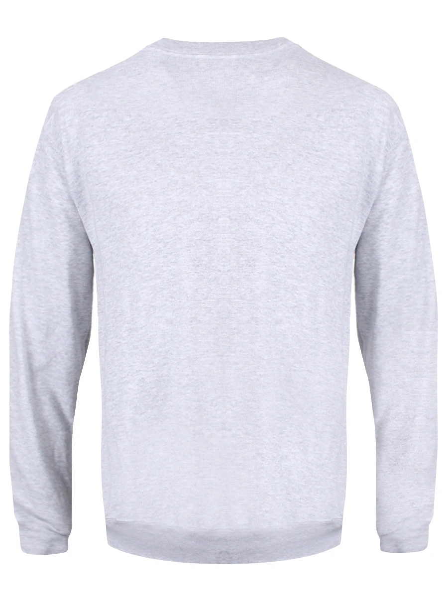 Now I Have A Machine Gun Men's Grey Christmas Jumper - Image 2