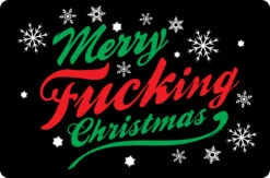 Merry Fucking Christmas Greet Tin Card
