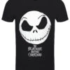 Nightmare Before Christmas Jack Face & Logo Men's T-Shirt