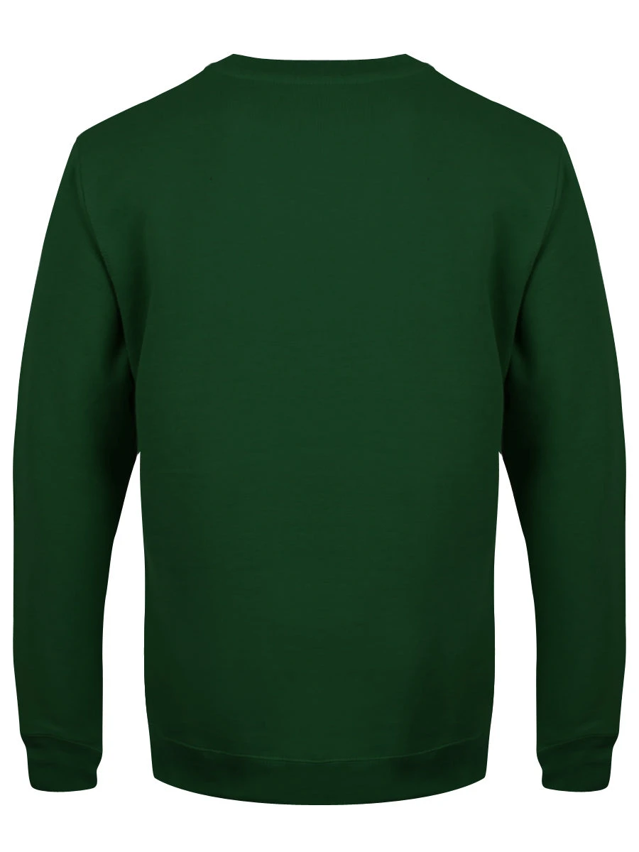 Banta Claus Men's Bottle Green Christmas Jumper - Image 2