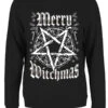 Merry Witchmas Ladies Black Christmas Jumper