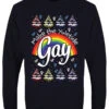 Make The Yuletide Gay Men's Navy Blue Christmas Jumper