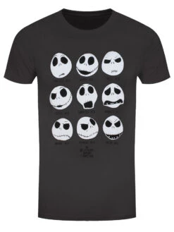 The Nightmare Before Christmas Many Faces Of Jack Men's Grey T-Shirt