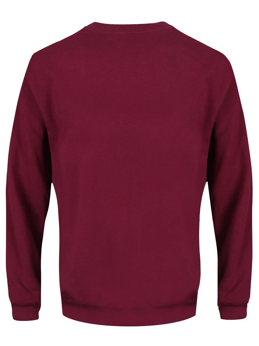 Pop Factory Photo Of My Balls Men's Burgundy Christmas Jumper - Image 2