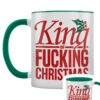 King Of Fucking Christmas Green Inner 2-Tone Mug