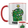 Pop Factory Tree Rex Christmas Red Inner 2-Tone Mug
