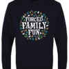 Forced Family Fun Men's Navy Blue Christmas Jumper