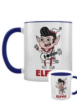 Pop Factory Elfvis Christmas Blue Inner 2-Tone Mug