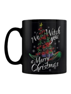 We Witch You A Merry Christmas Black Mug