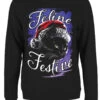 Feline Festive Ladies Black Christmas Jumper