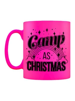 Camp As Christmas Pink Neon Mug
