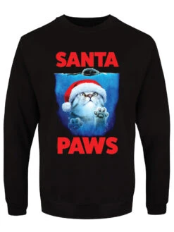 Horror Cats Santa Paws Black Christmas Jumper