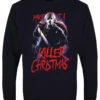 Make It A Killer Christmas Navy Blue Christmas Jumper