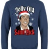 Jolly Old Saint Nick Airforce Blue Christmas Jumper