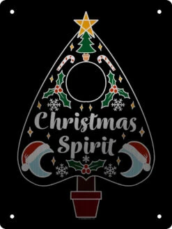 Christmas Spirit Mini Mirrored Tin Sign