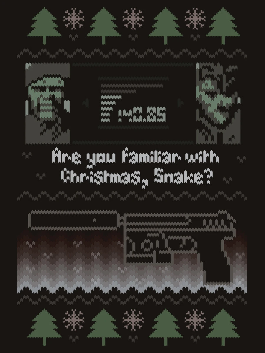 Are You Familiar With Christmas Snake? Men's Black Christmas Jumper - Image 3